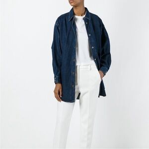 Rachel Comey Ivins Top Dark Indigo Size XS/Small Shirt Oversized Arm Cutout